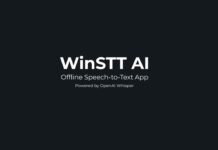 WinSTT speech to text ai offline