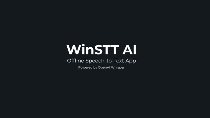 WinSTT speech to text ai offline