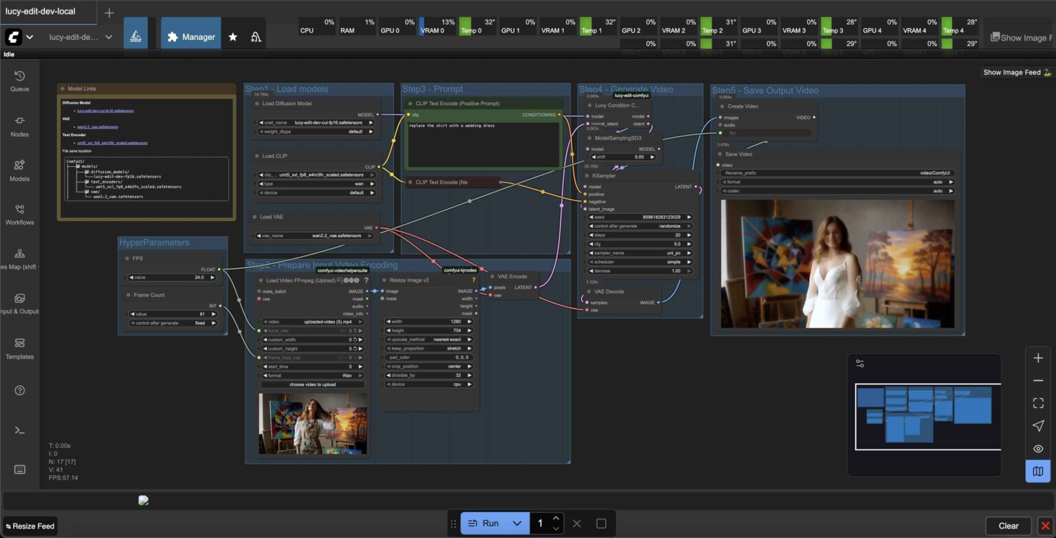 Download & Run Lucy AI Video Editor Dev Locally with ComfyUI Workflow ...