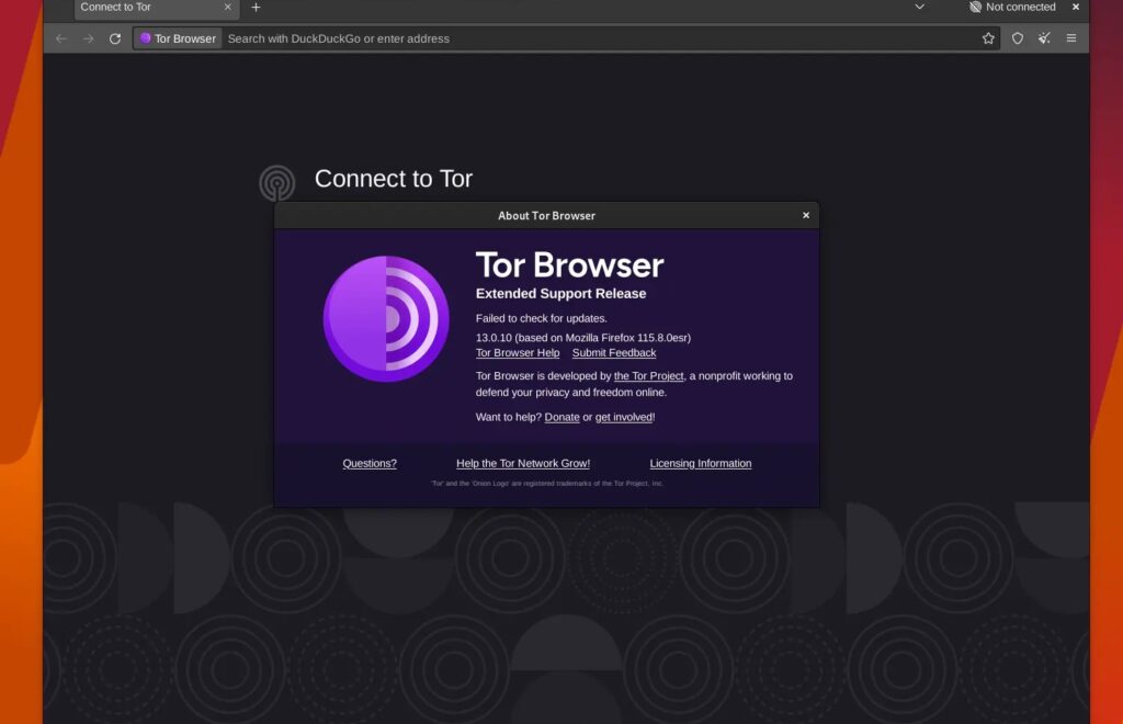 Tor Browser Screenshot