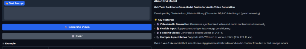 Ovi AI video Generator Like Veo 3 for free
