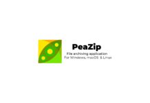 PeaZip File Archiving tool download for windows macOS and Linux