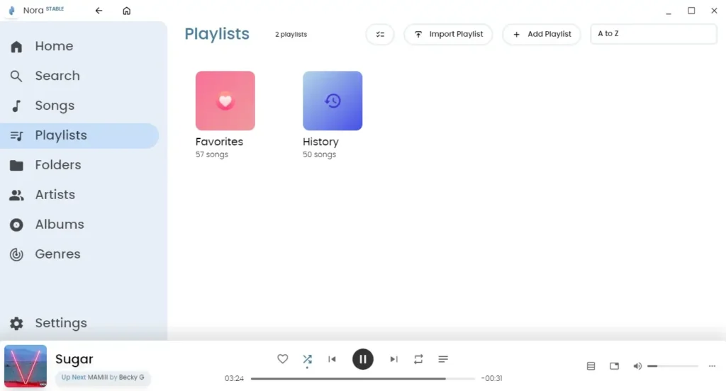 Nora Music Player Download