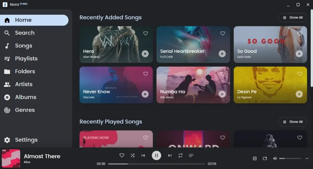 Nora Music Player