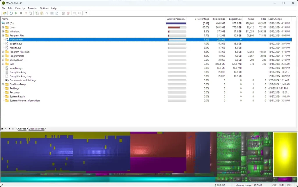 WinDirStat screenshot