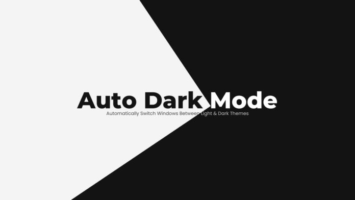 auto dark mode app for windows