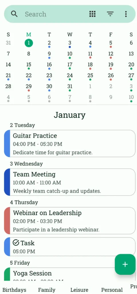 Open Source Calendar App