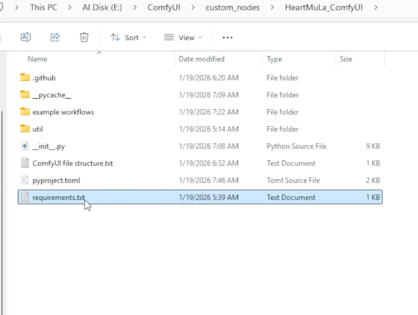 HeartMula Comfyui installation process