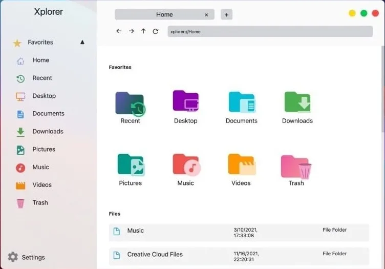 Xplorer file explorer app