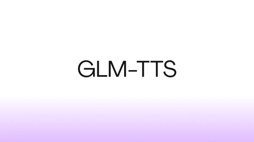 GLM-tts