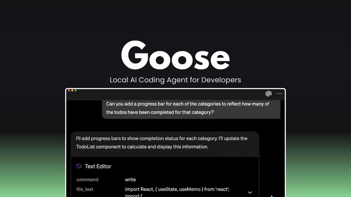 Goose Local AI Coding Agent for Developers
