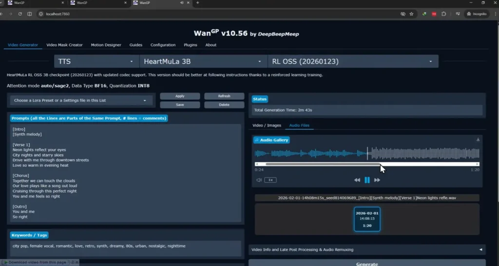 HeartMuLA music generator