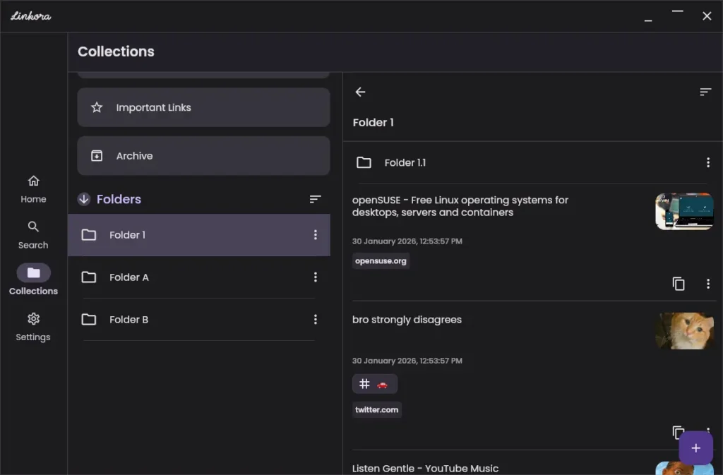 Linkora Open-Source Link Manager App