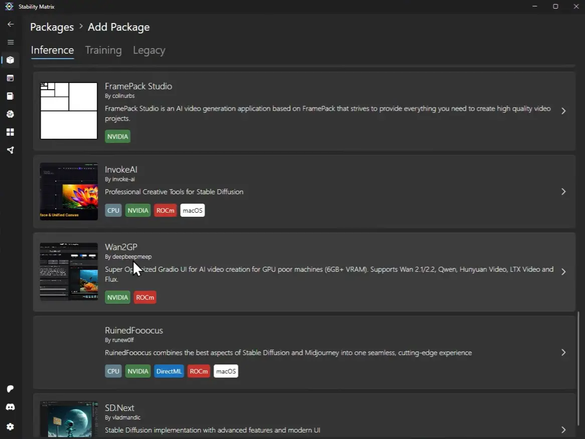 wan2gp stability matrix