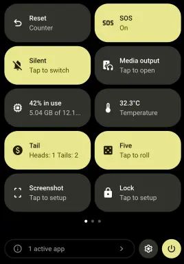 quick tiles for android