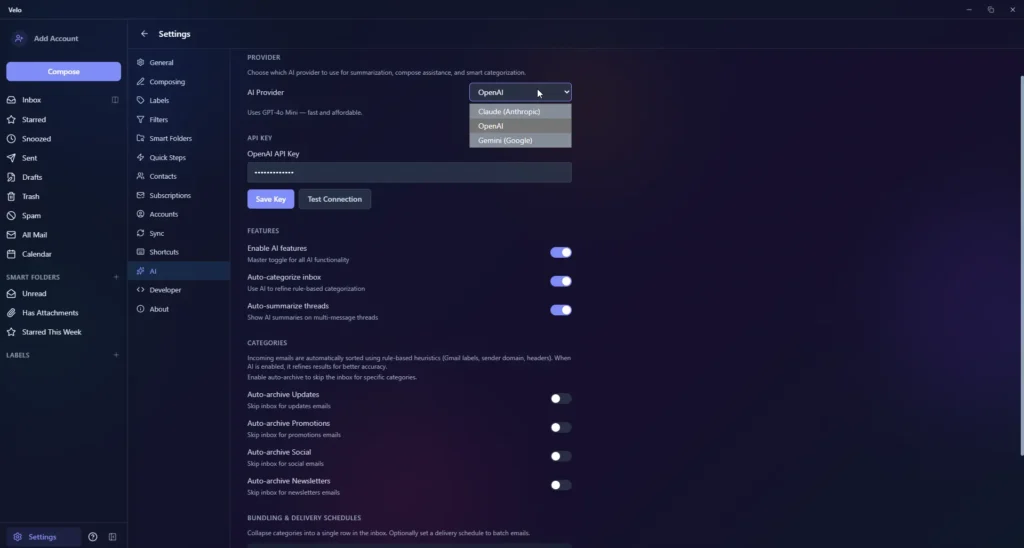 Fast & AI-Enhanced Desktop Email Client with 