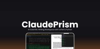 ClaudePrism AI Scientific Writing Workspace with LaTeX & Python