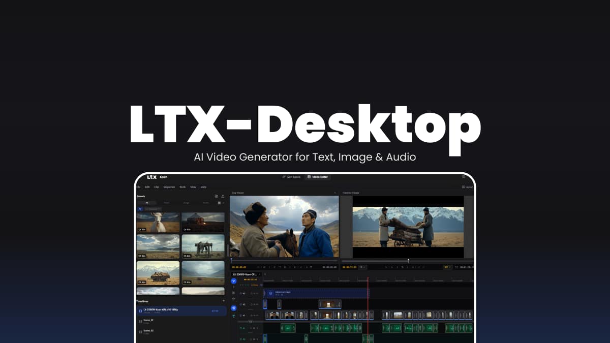 LTX-Desktop AI Video Generator for Text, Image & Audio