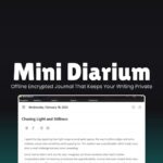Mini Diarium Journal Desktop App