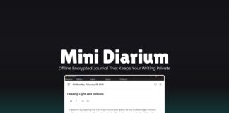 Mini Diarium Journal Desktop App