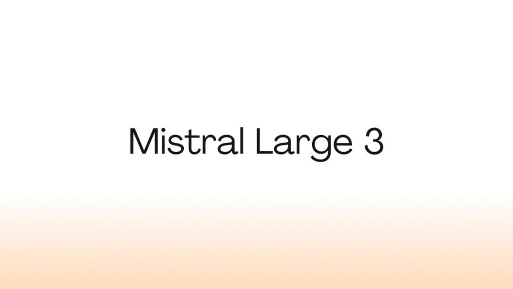 Mistral Large 3