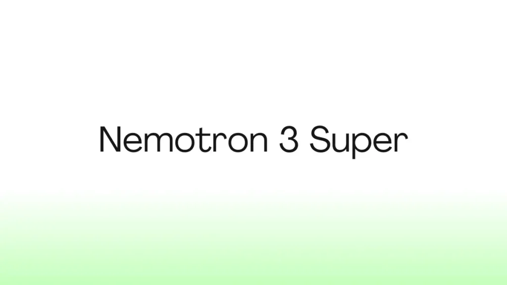 Nemotron 3 Super