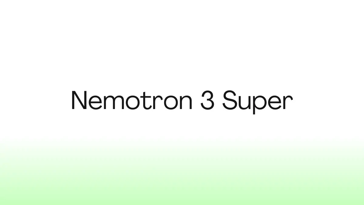 Nemotron 3 Super