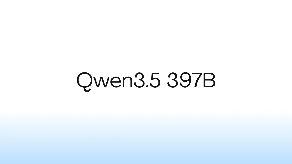 Qwen3.5 397B