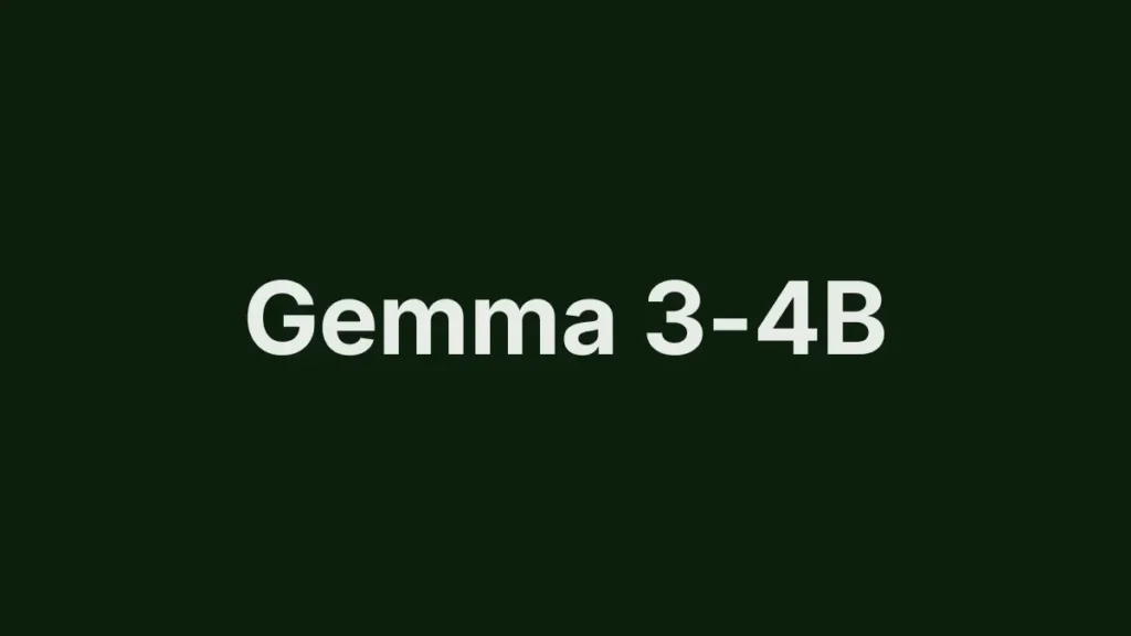 Gemma 3-4B