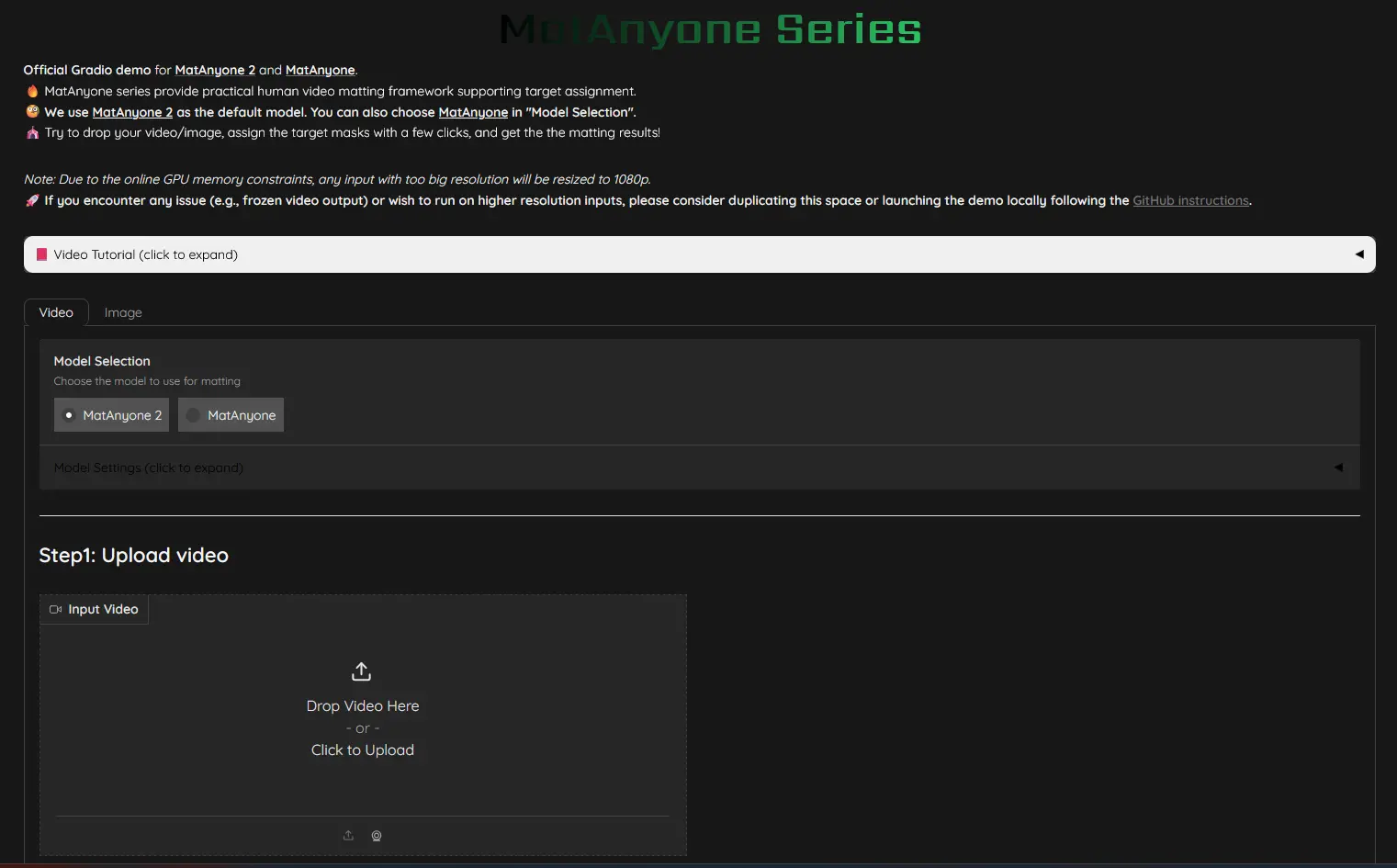 Matanyone 2 Hugging face demo