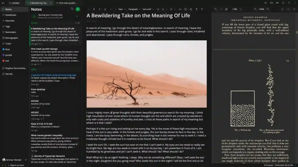 Notesnook Note taking app & alternative to Evernote