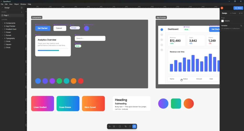 OpenPencil: Open-Source AI Design Editor 