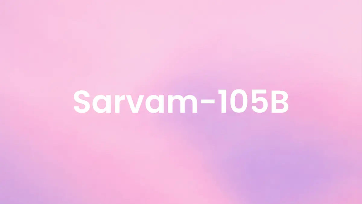 Sarvam105B