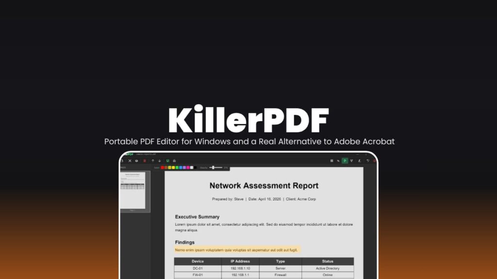 KillerPDF OpenSource PDF Editor For Windows