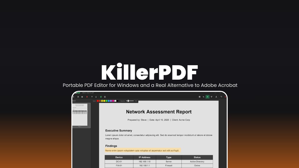KillerPDF OpenSource PDF Editor For Windows