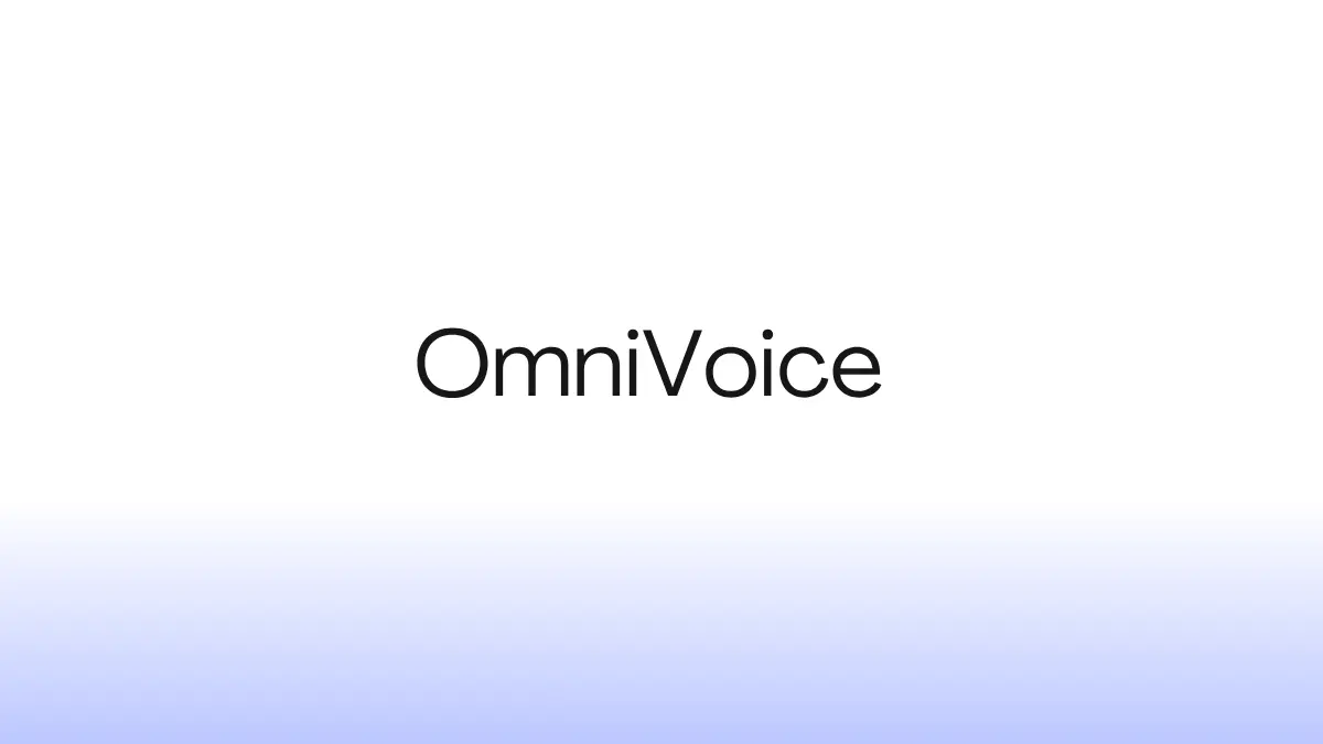 OmniVoice TTS