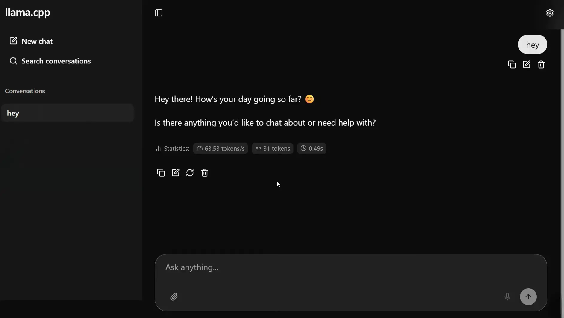 LLamaFile LlamaCpp webui