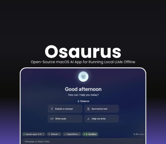 Osaurus Open-Source macOS AI App for Running Local LLMs Offline
