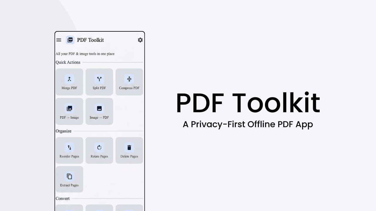 PDF Toolkit A Privacy-First Offline PDF App for Android