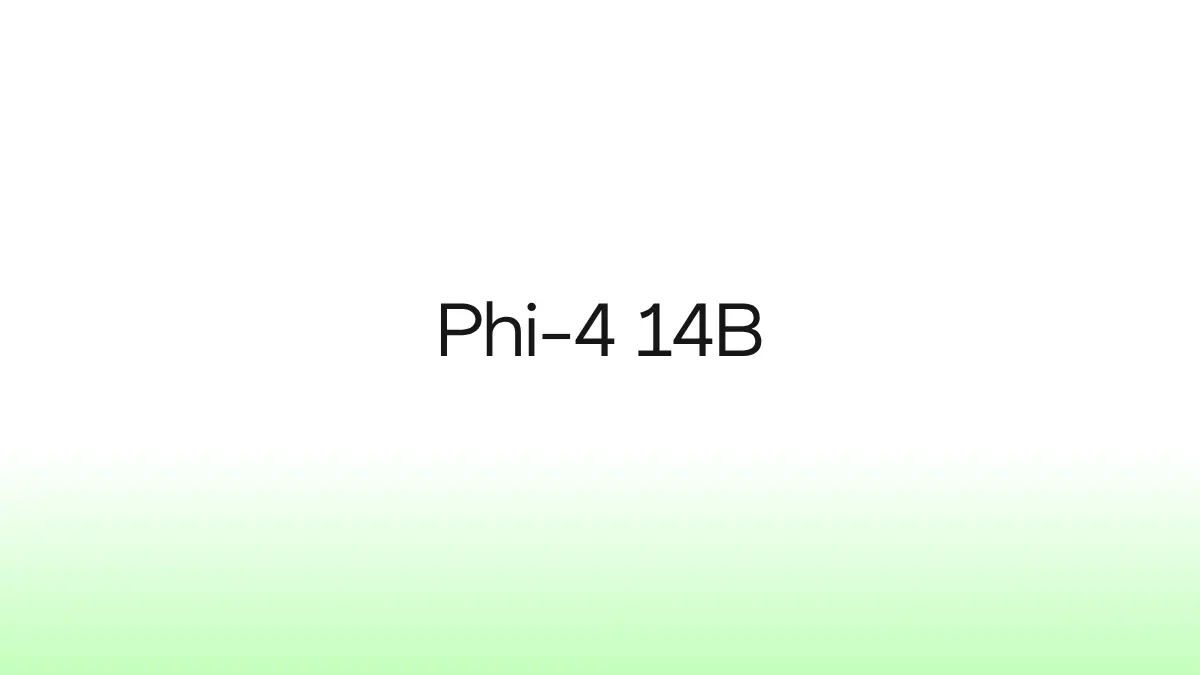 Phi-4 14B
