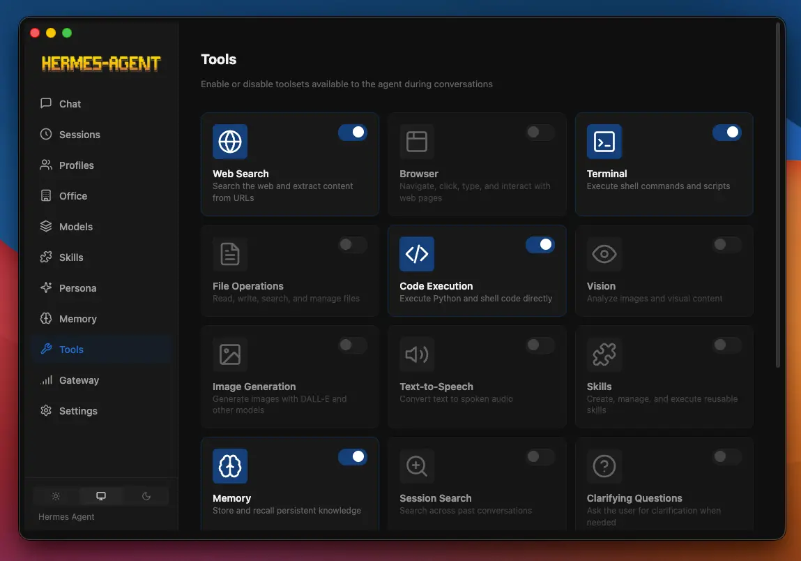 Hermes Agent Desktop App