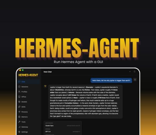 hermes agent desktop app opensource