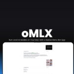 omlx Run Local AI Models on Your Mac With a Native Menu Bar App