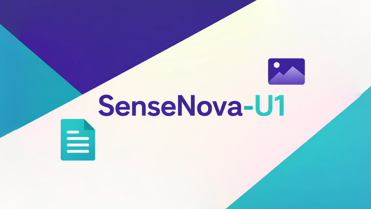 sensenova u1 multimodal opensource