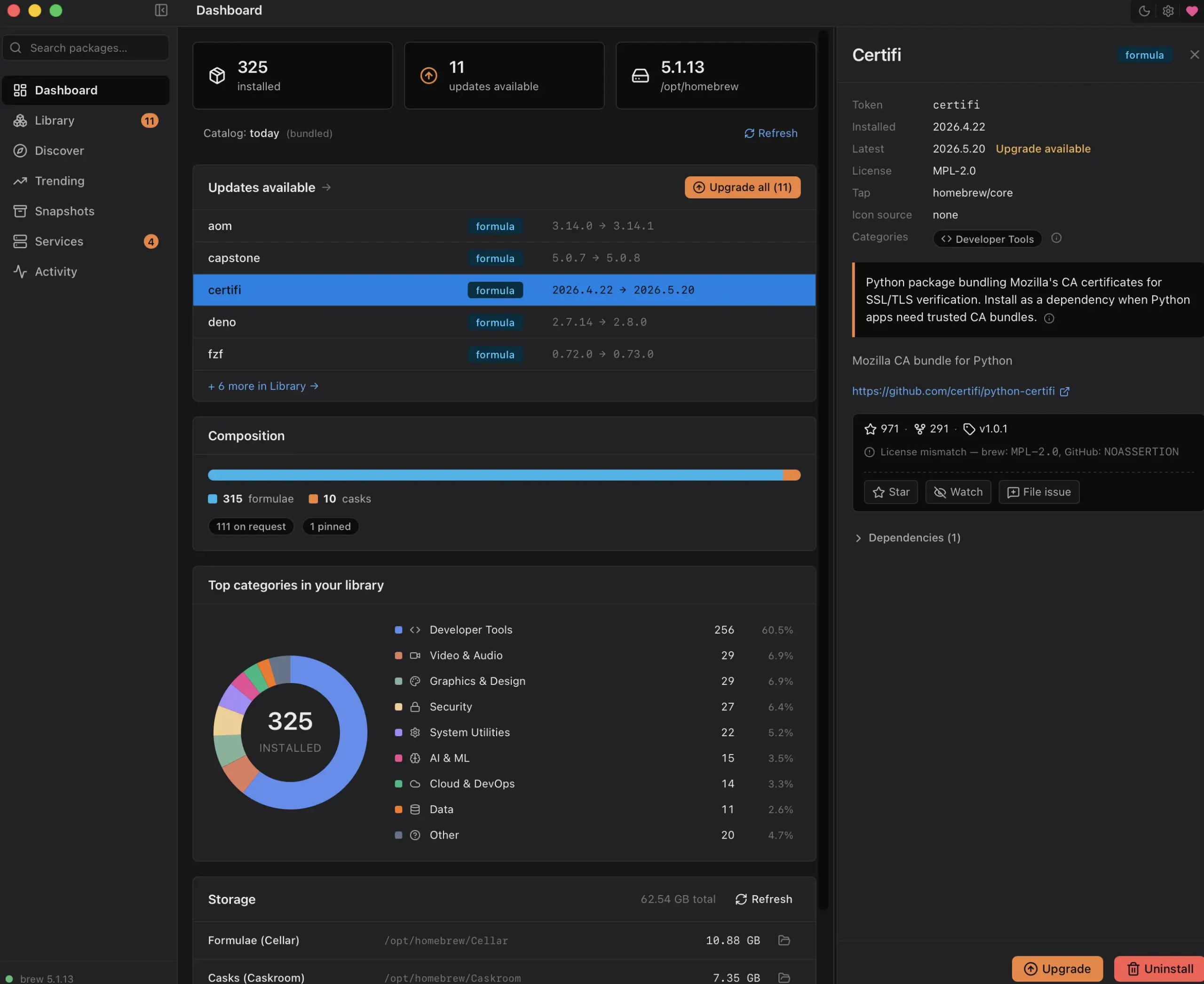 brew-browser Native Homebrew GUI for macOS 