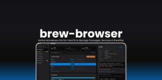 brew-browser Native Homebrew GUI for macOS to Manage Packages, Services & Brewfiles