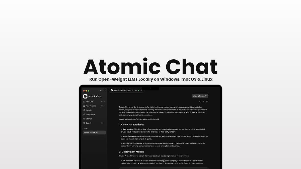 Atomic Chat App