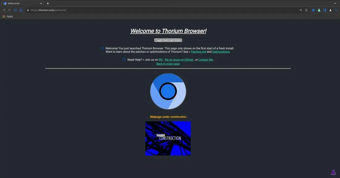 Thorium browser