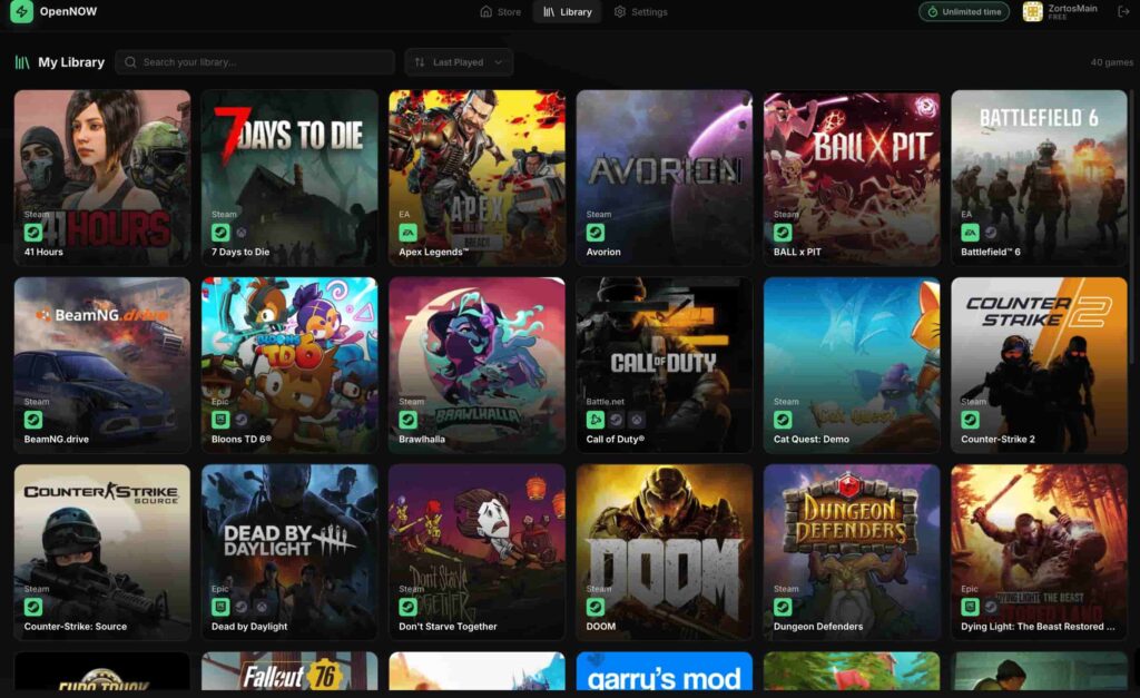 opennow geforce desktop app