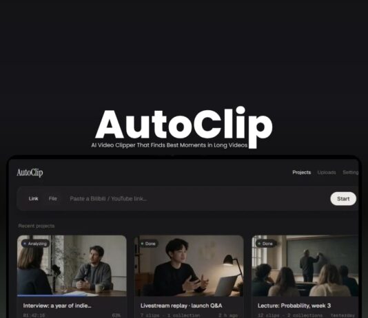 AutoClip AI Long Video Clipping Software